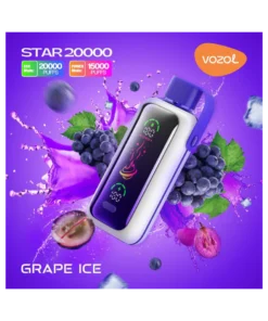 VOZOL STAR 20000 Einweg Vape Grape Ice: 20.000 Züge – Premium-Vaping-Erlebnis