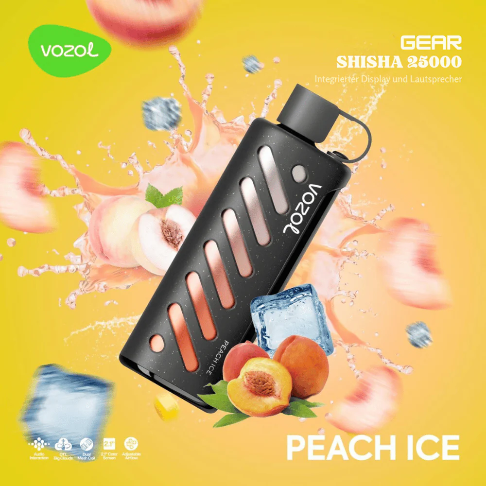 VOZOL GEAR Shisha 25000 Einweg Vape Peach Ice Online Kaufen