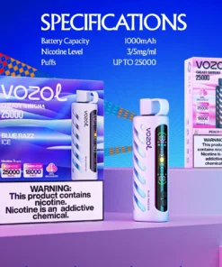 VOZOL GEAR Shisha 25000 Einweg Vape Grape Mint