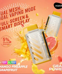 Vozol Gear Power 20K Vape Mango Pineapple Grapefruit