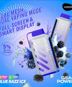 Vozol Gear Power 20K Vape Blue Razz Ice